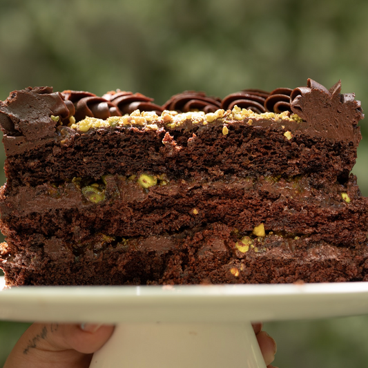 Pastel chocolate pistache