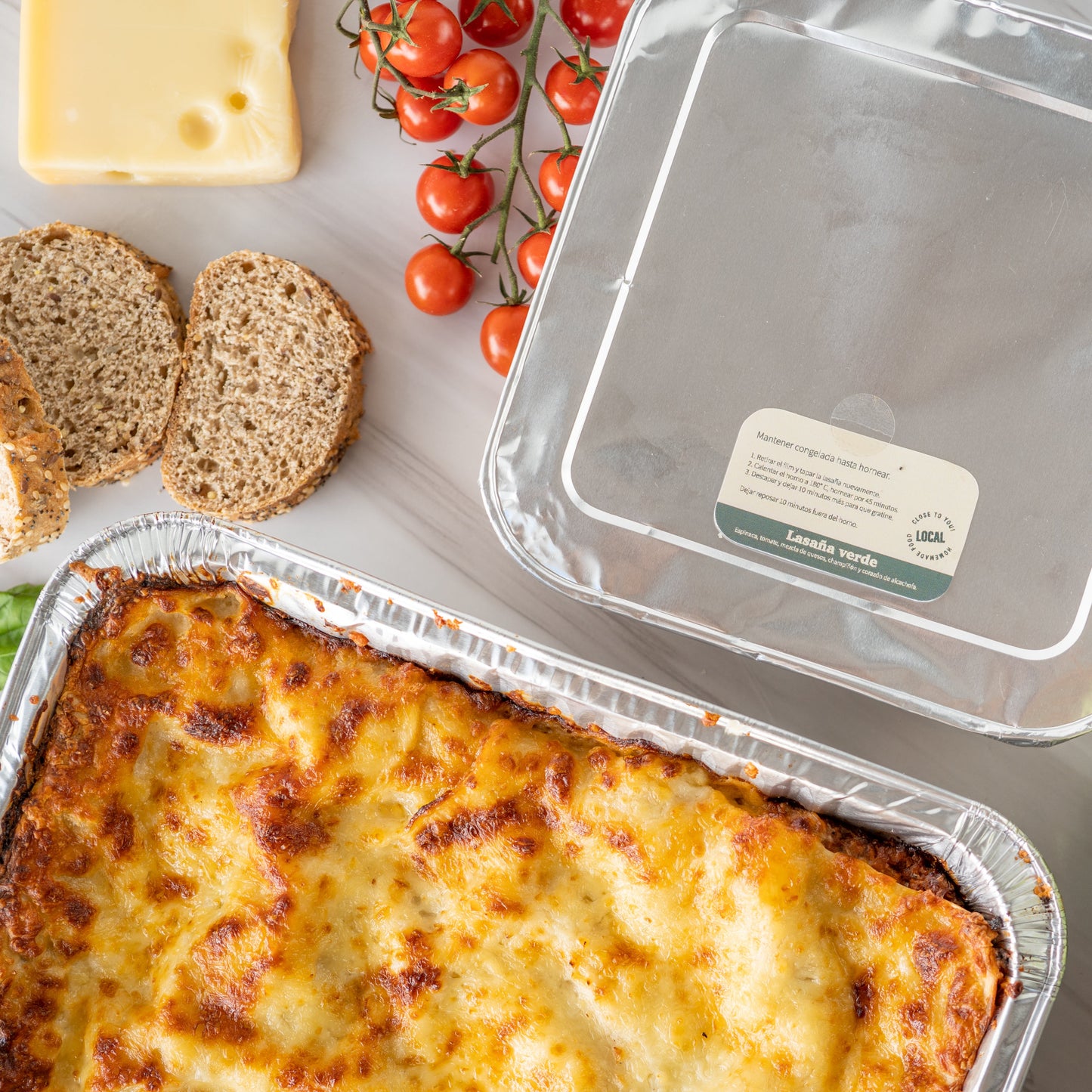 Combo lasaña grande + ensalada (8 personas)