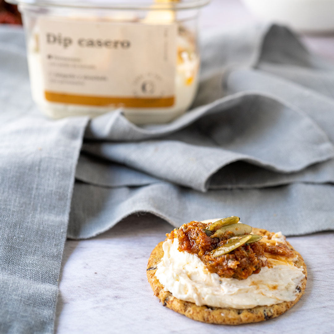 Dip de parmesano y pesto de tomate deshidratado 250 gr