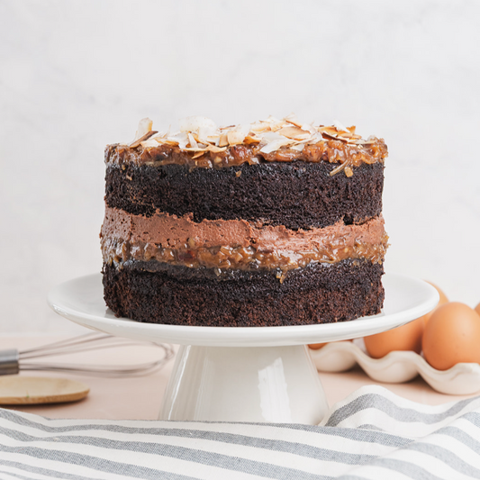 Pastel alemán con mousse de chocolate