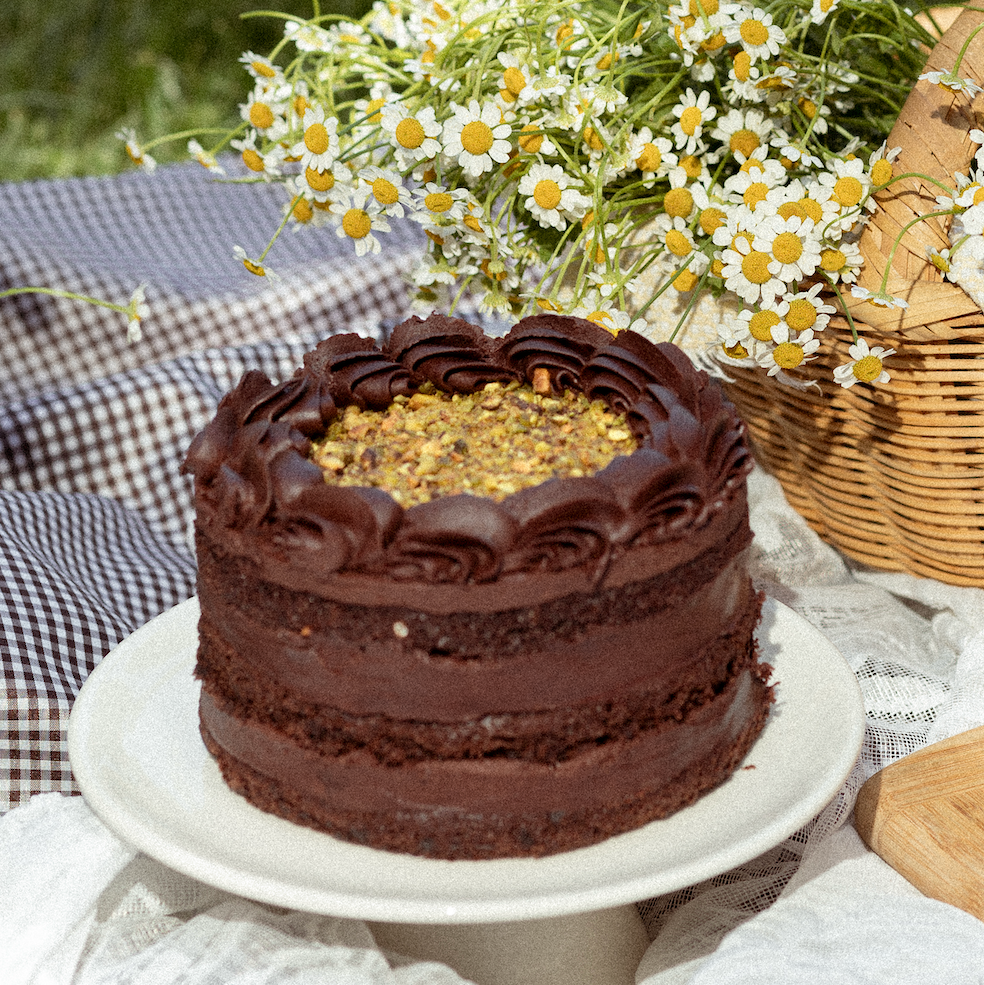 Pastel chocolate pistache
