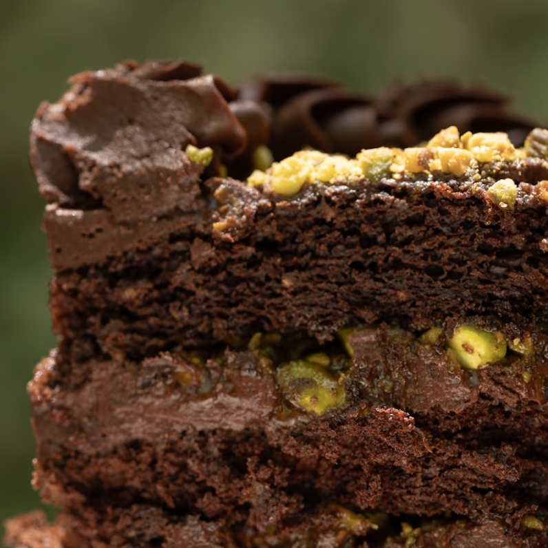 Pastel chocolate pistache
