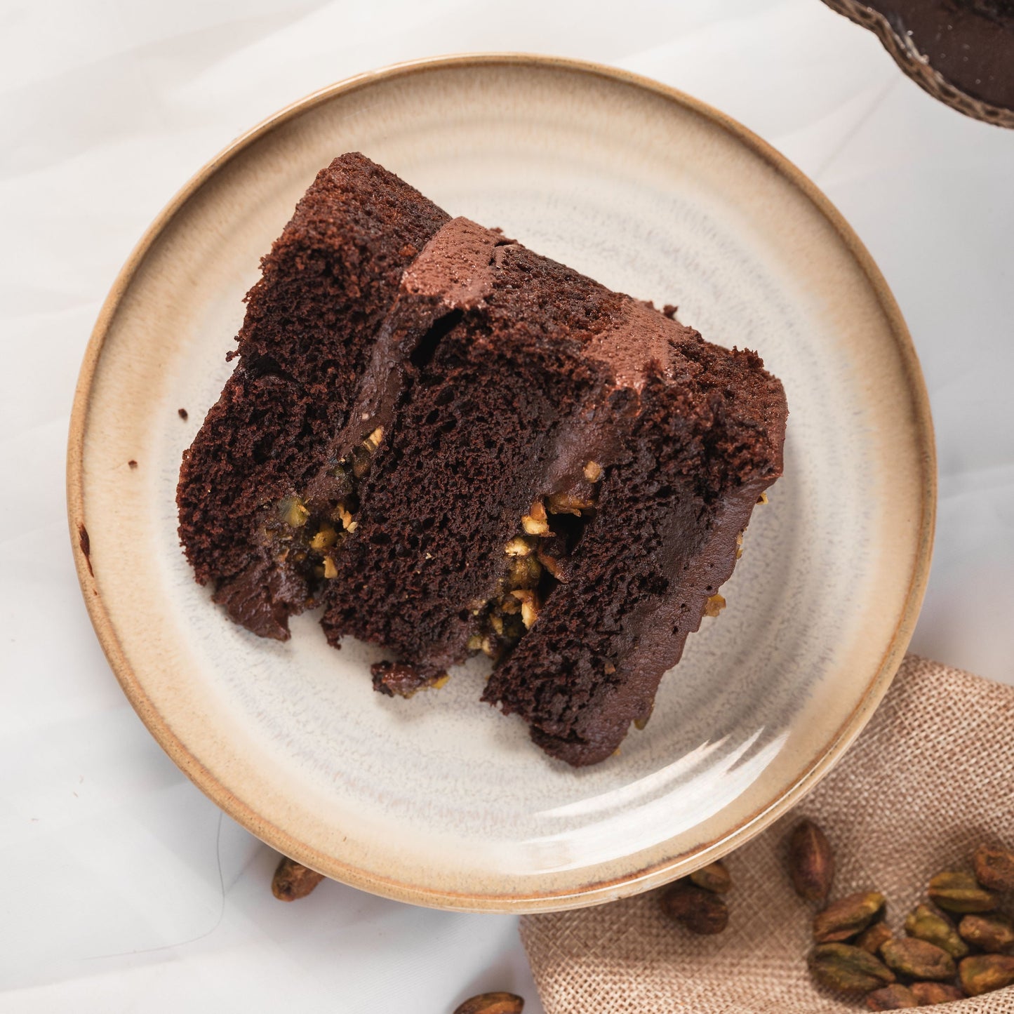 Pastel chocolate pistache