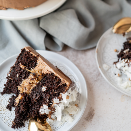 Pastel alemán con mousse de chocolate