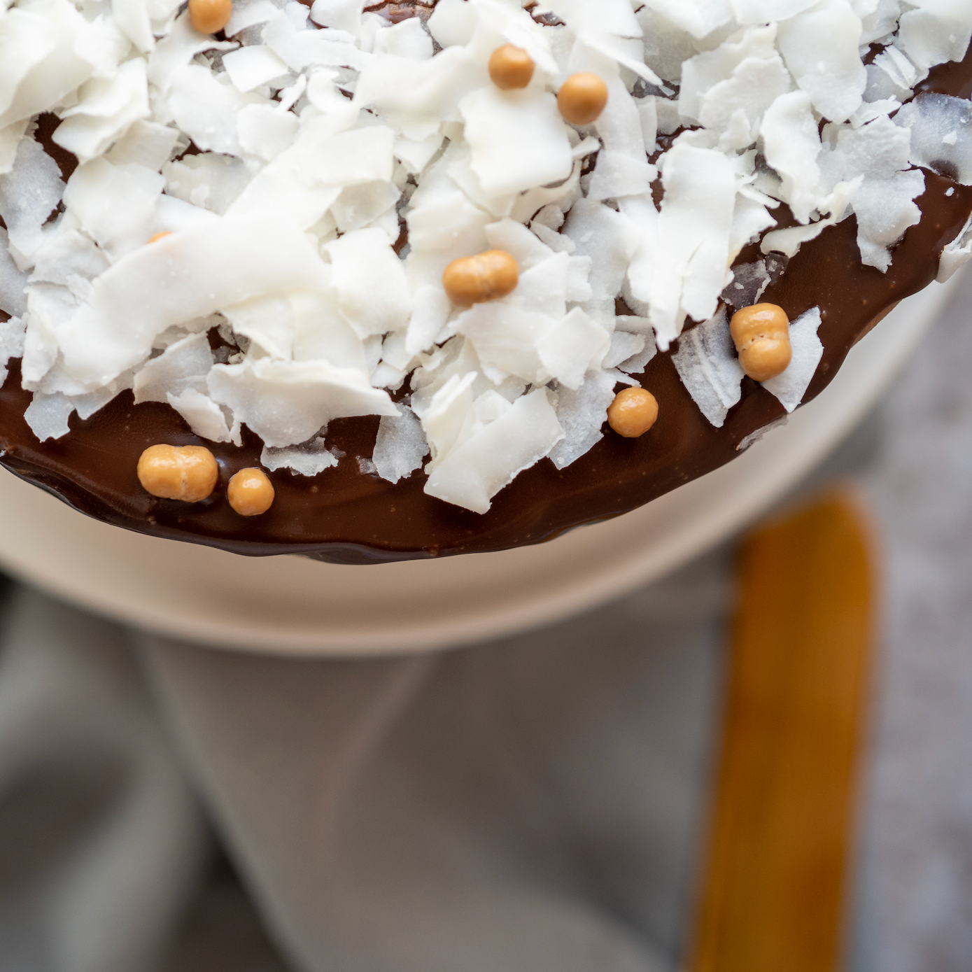 Pastel alemán con mousse de chocolate