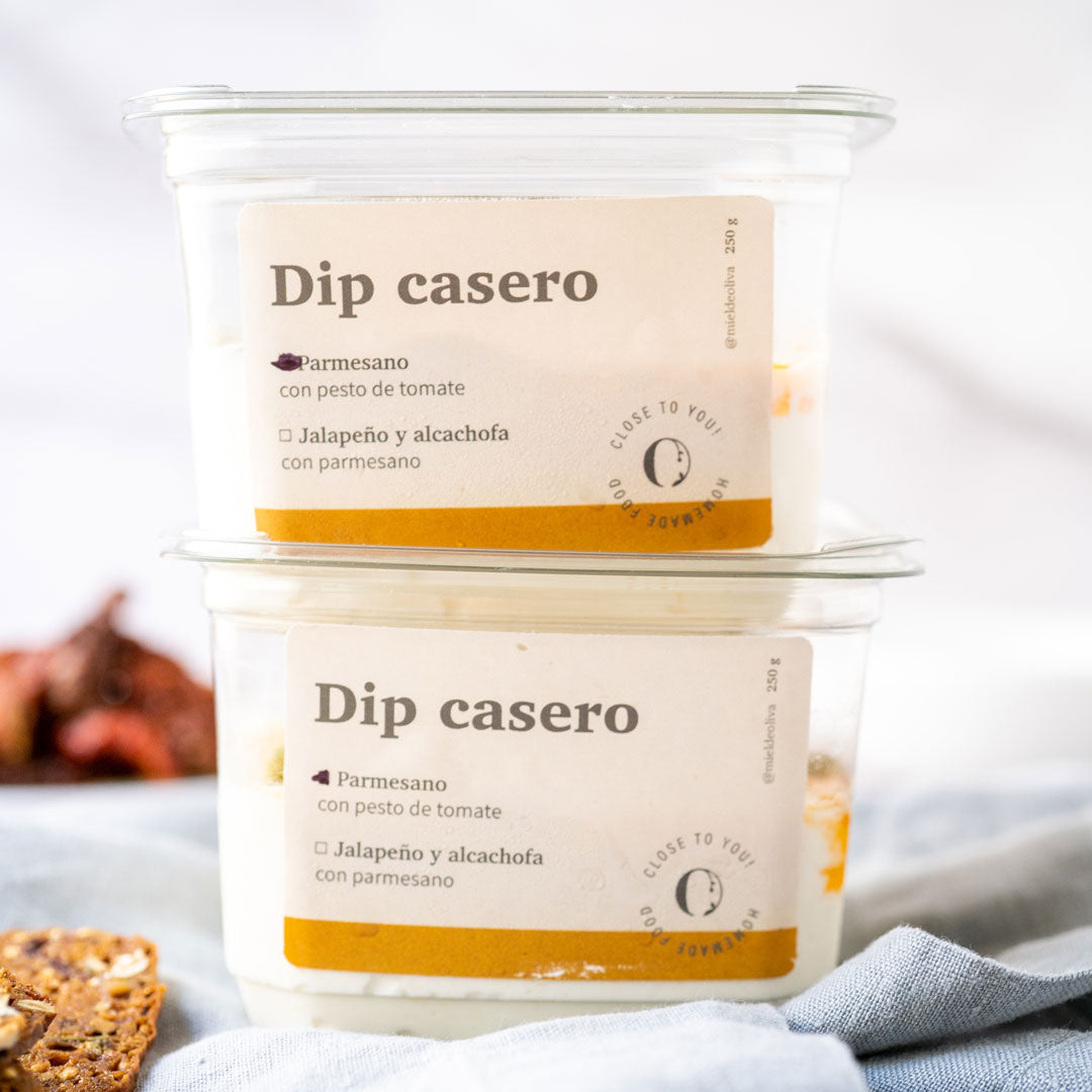 Dip de parmesano y pesto de tomate deshidratado 250 gr